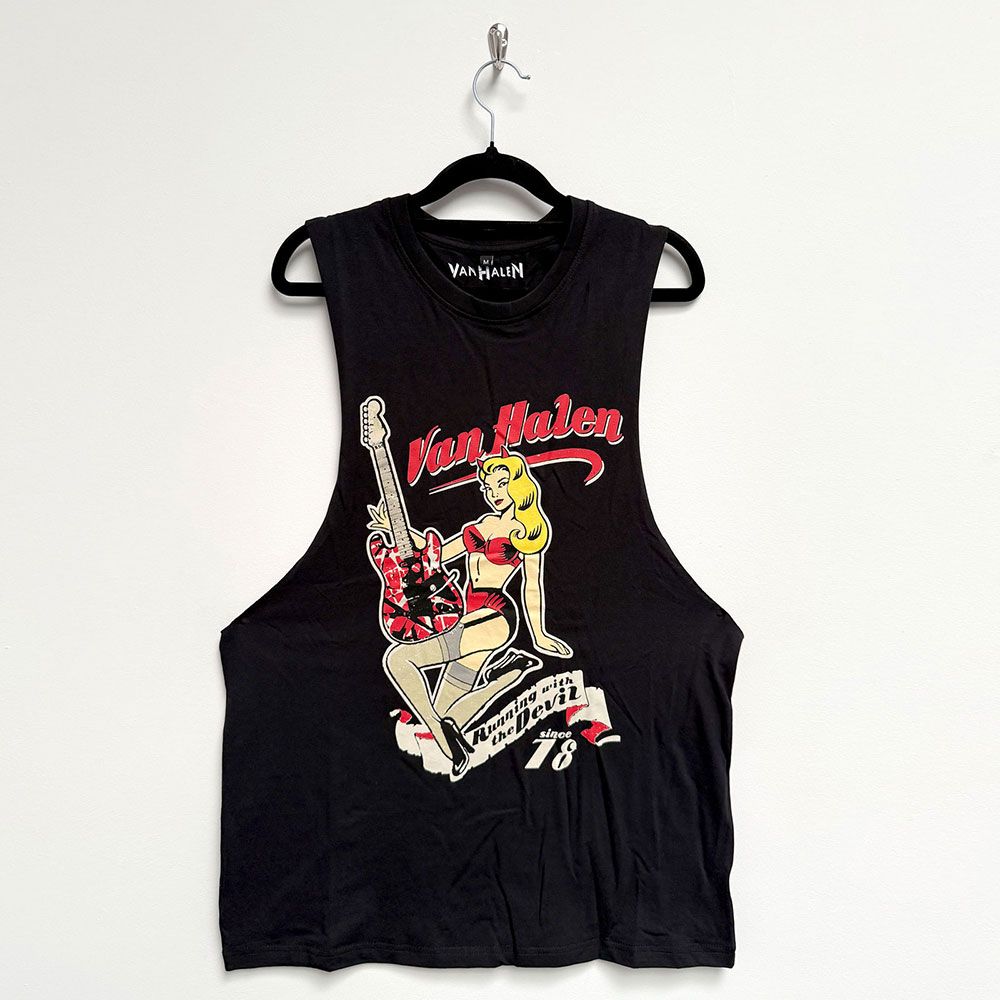 Van Halen - Running With The Devil Tanktop - Zwart